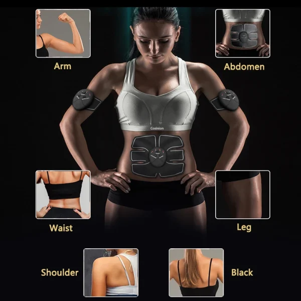 EMS Hip Muscle Stimulator Fitness Lifting Buttock Abdominal Arms Legs Trainer Weight Loss Body Slimming Massage With Gel Pads - Image 2